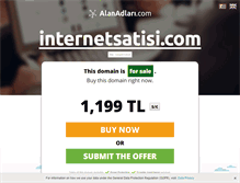 Tablet Screenshot of internetsatisi.com